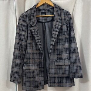 Plaid Women's Blazer Jacket